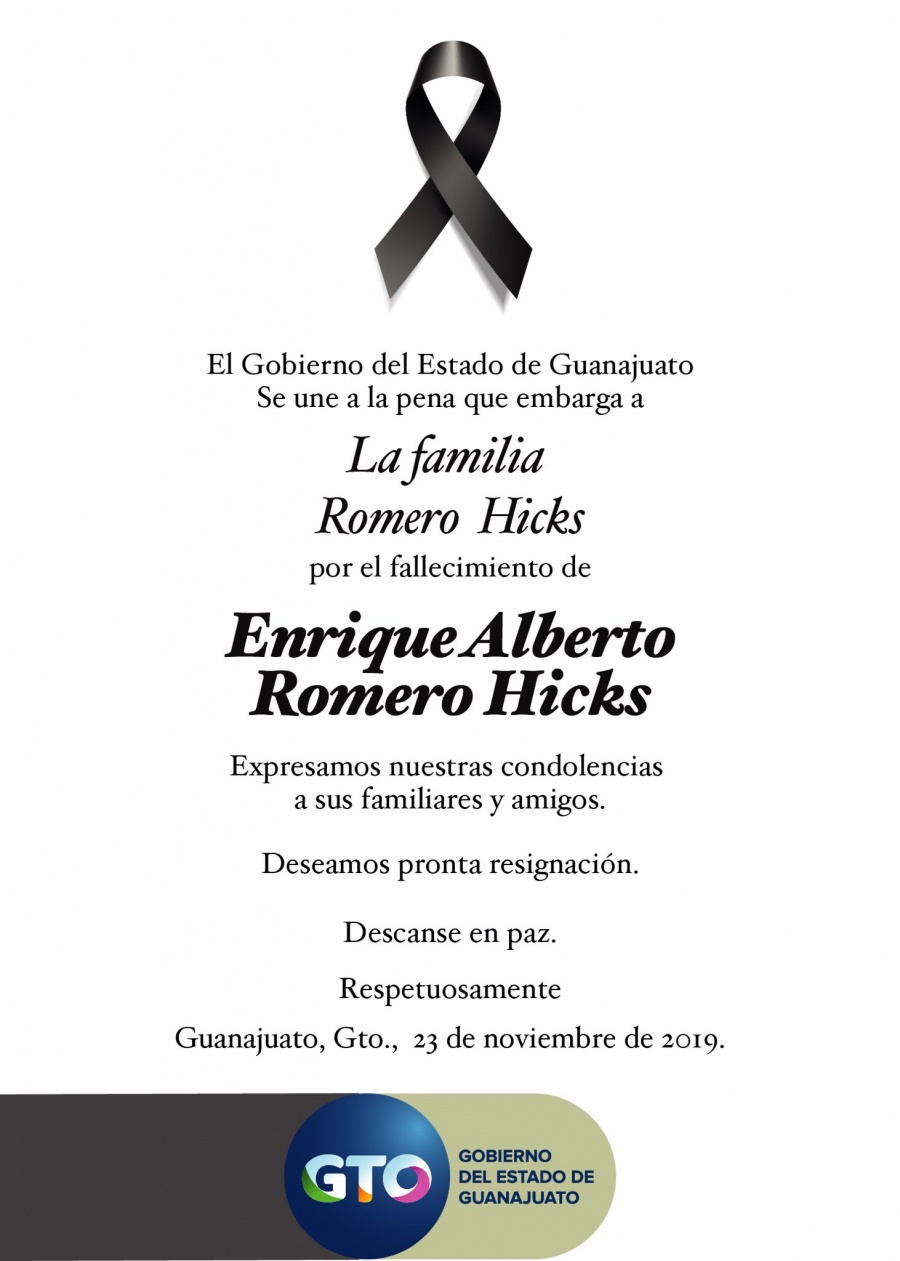 Fallece Enrique Romero hermano de Romero Hicks