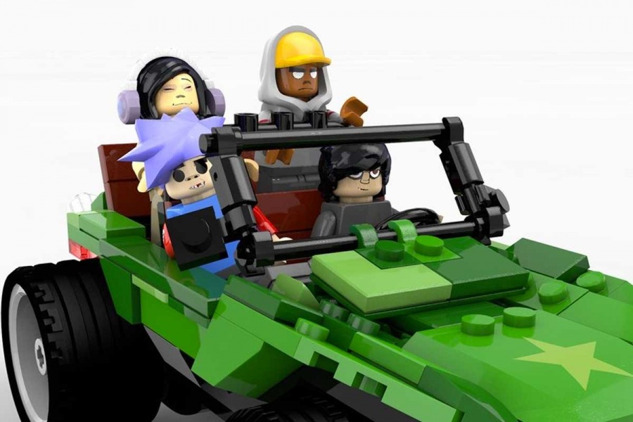 Gorillaz en Lego y comic