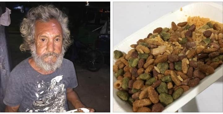 En Quintana Roo hombre indigente pide comida; le dan un plato con croquetas