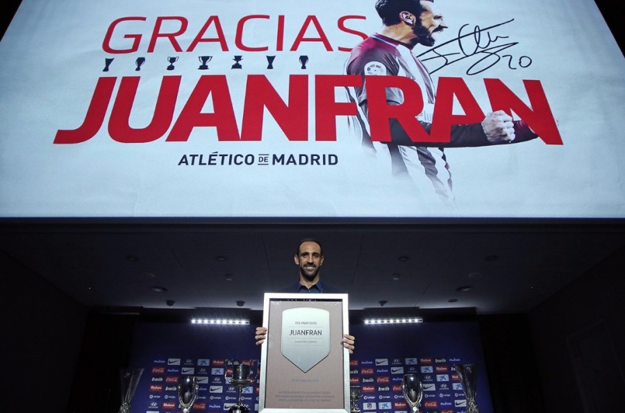 Juanfran se despide del Atlético