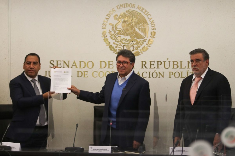 Recibe Senado solicitud de AMLO para realizar consulta sobre juicio a ex presidentes