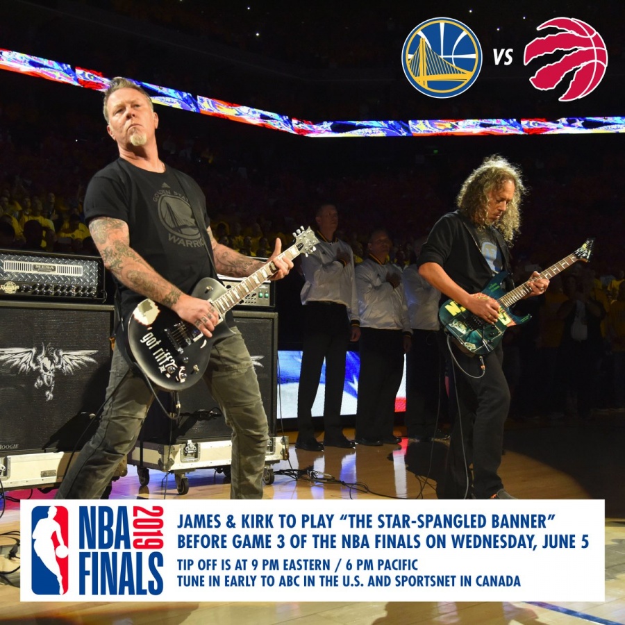 Metallica tocará el himno de EU en la final de la NBA