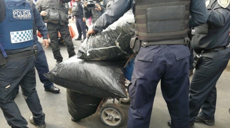 Decomisan 50 kilos de marihuana en Tepito