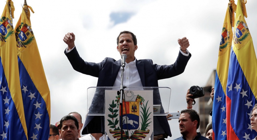 Guaidó en la frontera