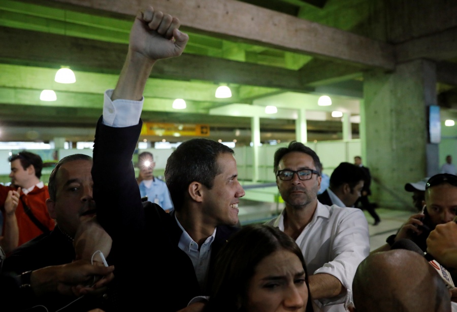 Juan Guaidó llega a Venezuela