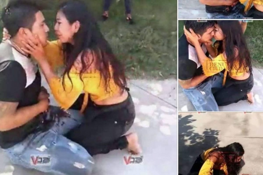 Mujer apuñala a su novio, lo abraza, lo besa y le pide perdón