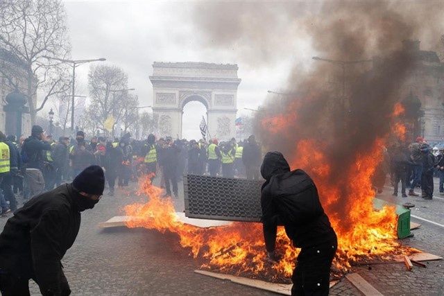 Violencia en París por movilización de 