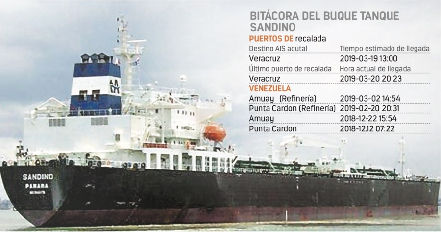 Atraca buque petrolero venezolano en Veracruz
