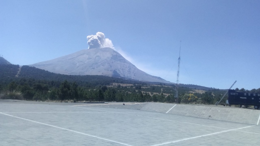 Popocatépetl emite 43 exhalaciones, en las últimas 24 horas