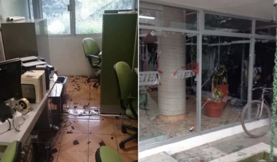 Normalistas provocan desmanes en Toluca