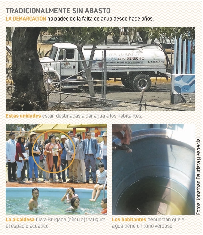 Con pipas para desabasto Brugada llena balneario