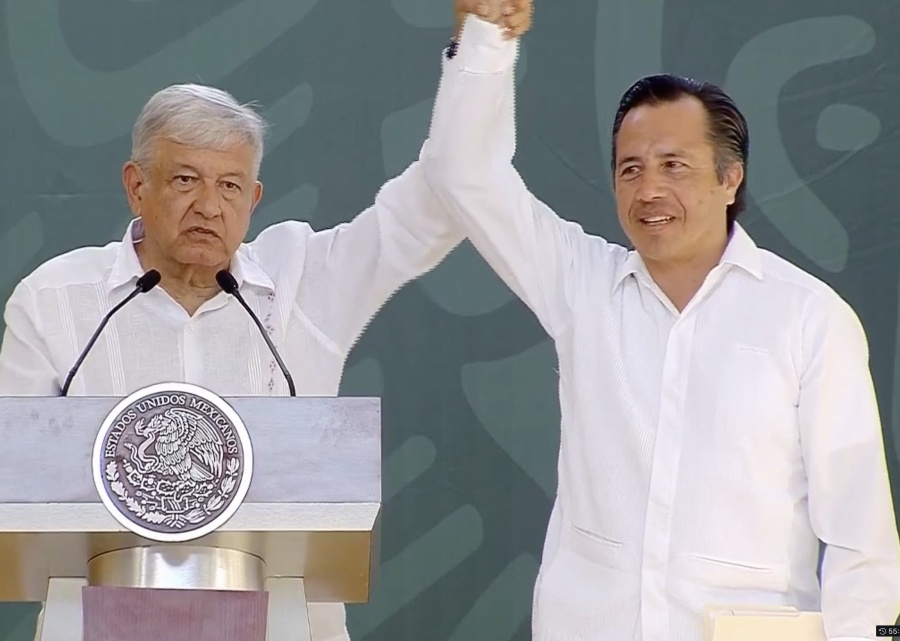 López Obrador arropa al gobernador de Veracruz