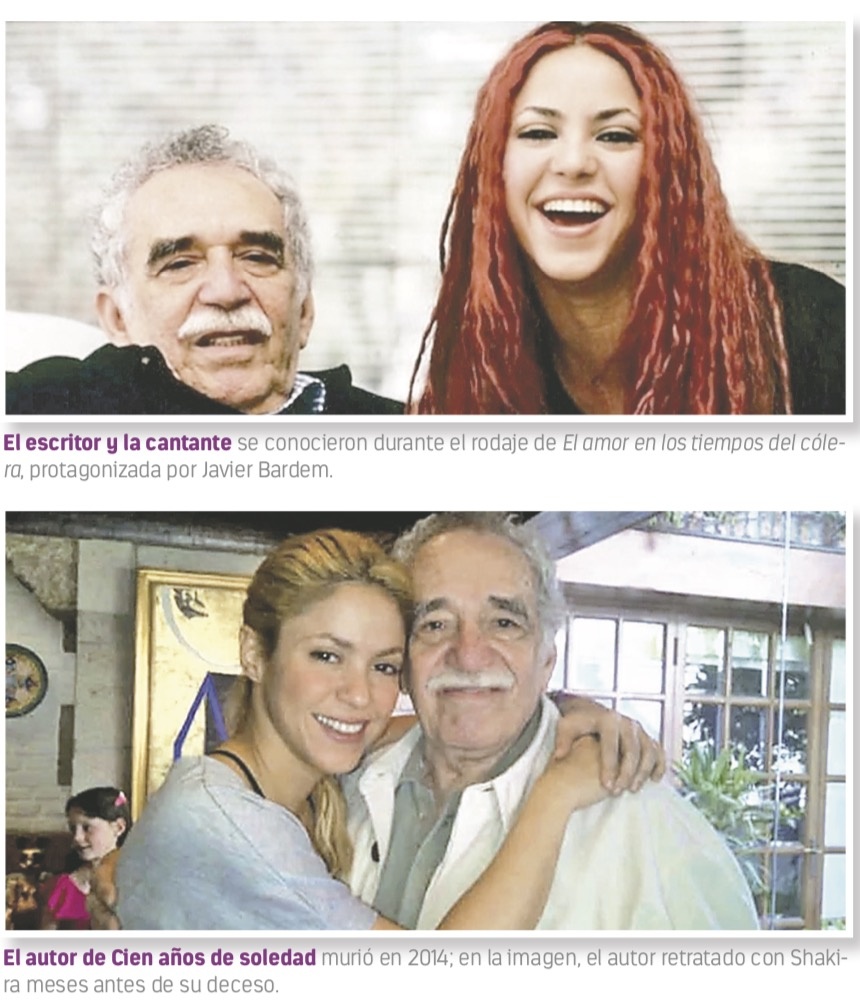 Shakira presume en Instagram amistad con Gabo