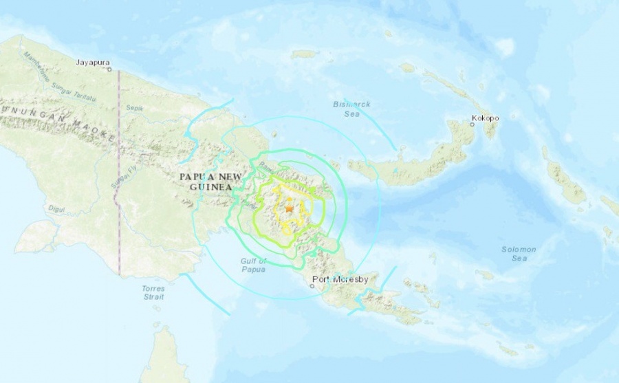 Sismo de 7.2 grados sacude Papúa Nueva Guinea