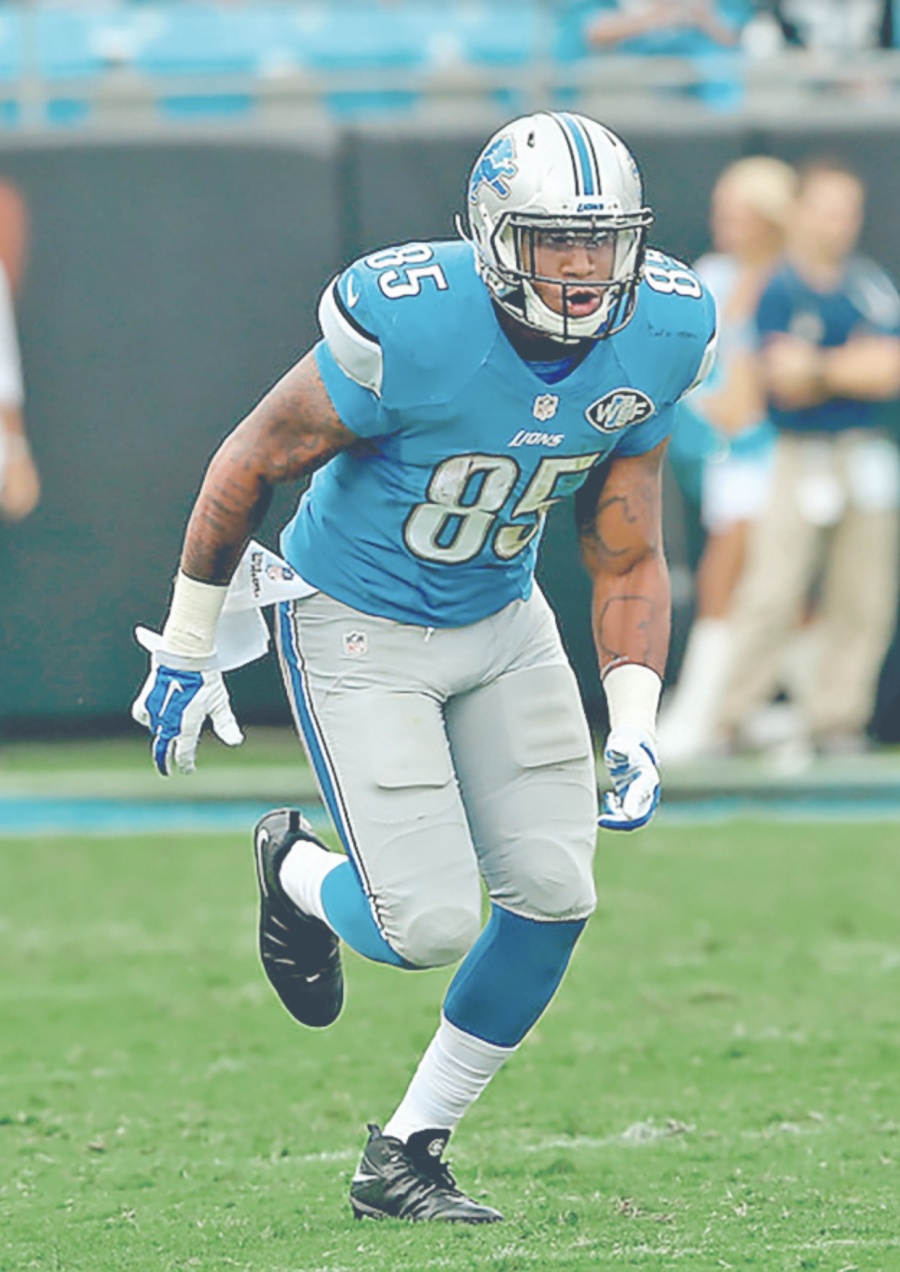 Eric Ebron busca récord de anotaciones en la NFL