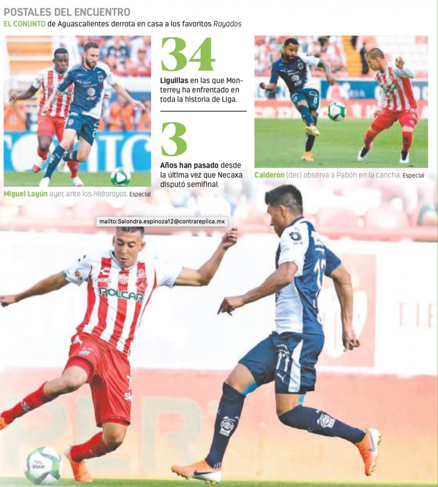 Necaxa adelanta a primera Semifinal en cinco torneos