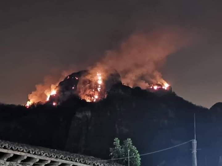 Cierran zona arqueológica del Tepozteco por incendios