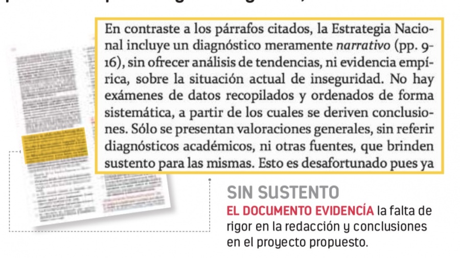En el plan de seguridad, sacan violación y tortura