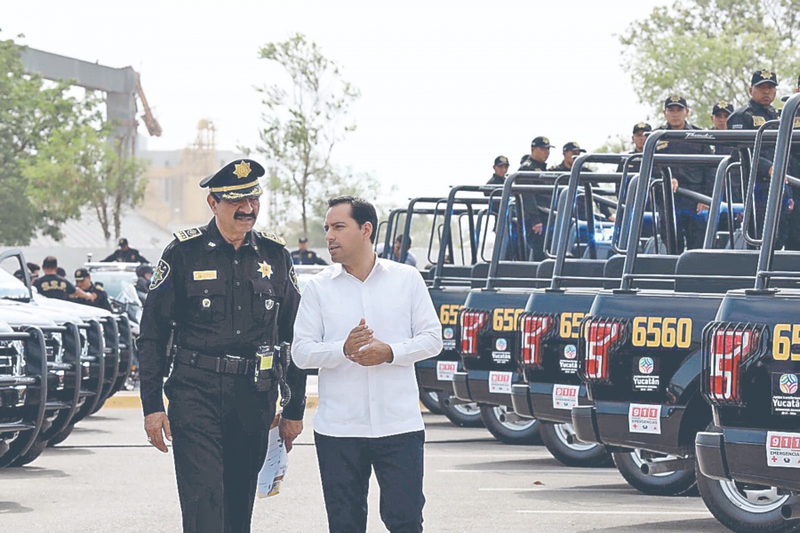 Entregan las primeras 350 patrullas a la SSP de Yucatán