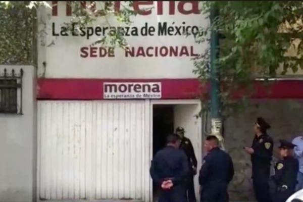 Desalojan sede nacional de Morena por paquete sospechoso