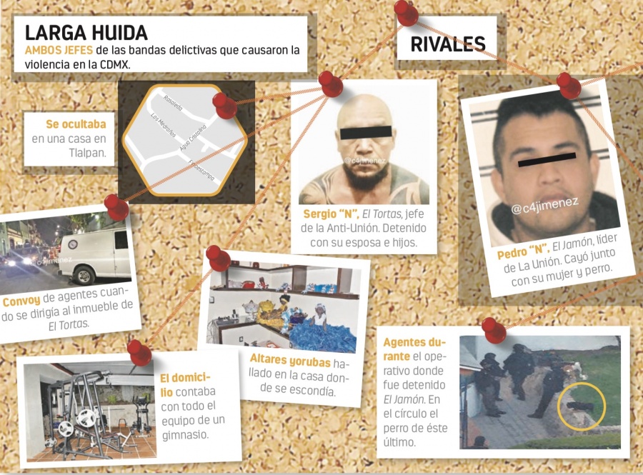 El Tortas al estar rodeado tiró su arma y se quedó callado