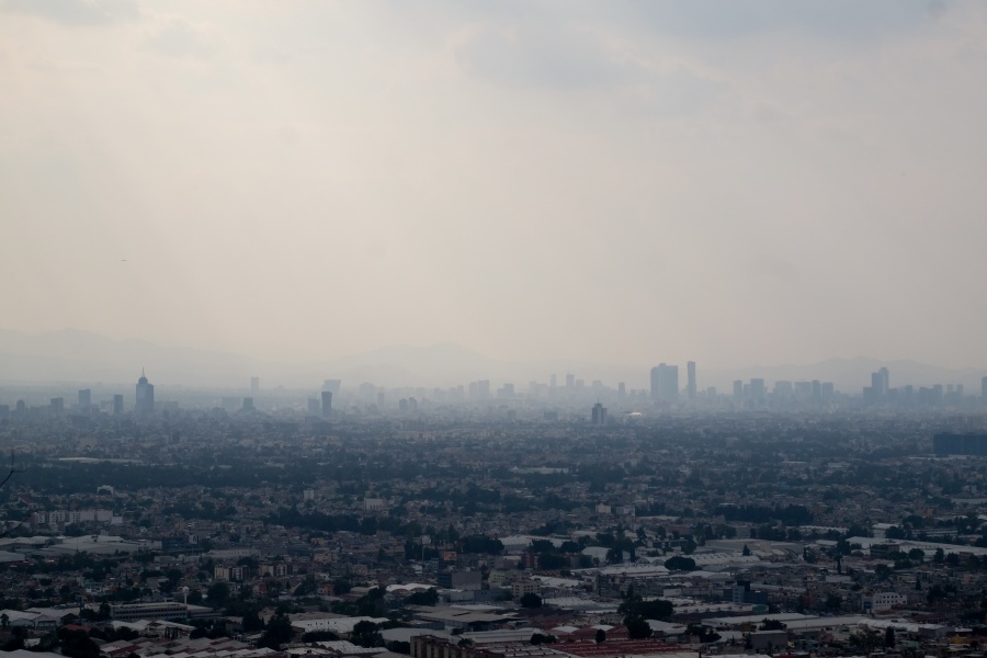 Reportan mala calidad del aire en el Valle de México