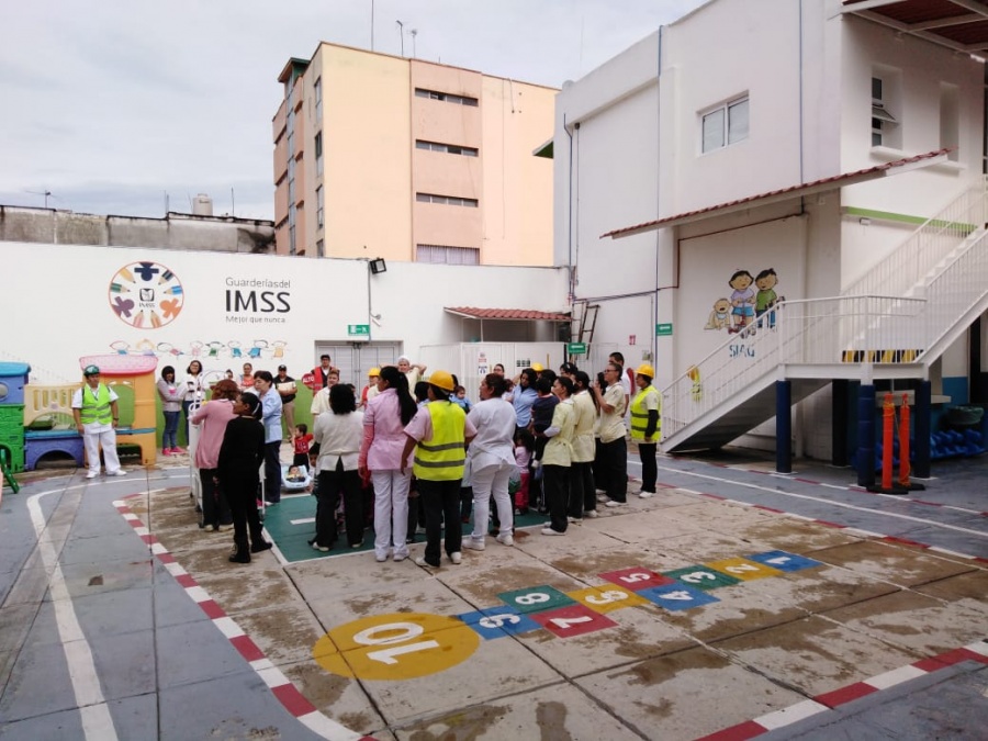 Realizan simulacros en guarderías del IMSS, por aniversario del incendio en Guardería ABC