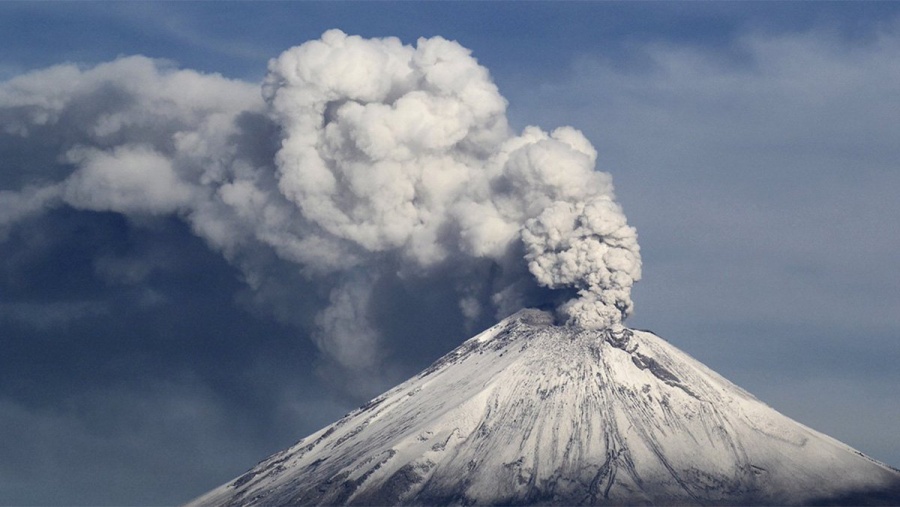 Semáforo del Popocatepetl se mantiene en alerta amarilla