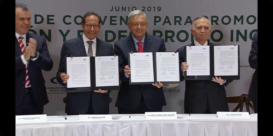 Empresarios comprometen ante AMLO 32 mil mdd de inversión este año