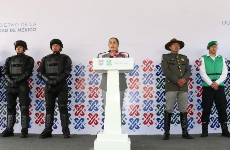 Presenta Sheinbaum grupo que sustituye a los granaderos