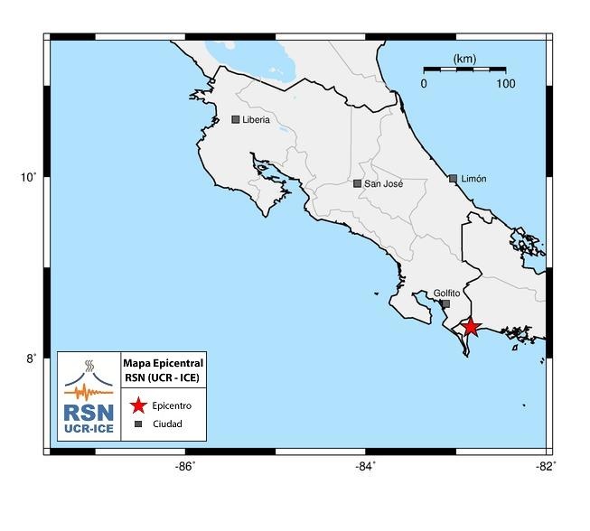 Sismo de 6,7 sacude la frontera entre Costa Rica y Panamá