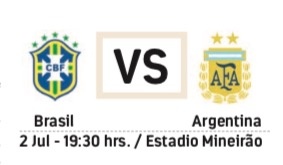 Protagonizan Brasil y Argentina el Clásico 106