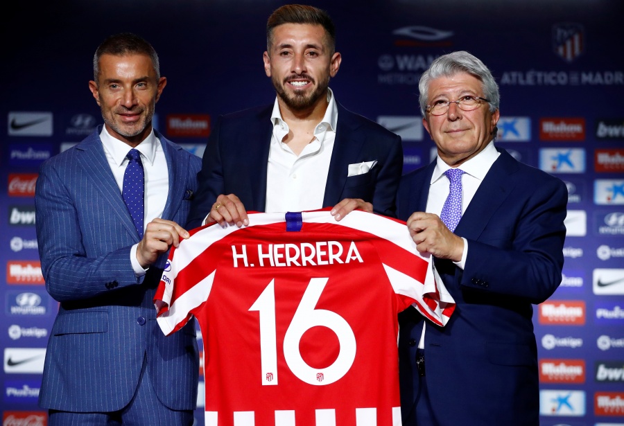 Herrera ya entrena con el Atlético de Madrid; portará el “16”
