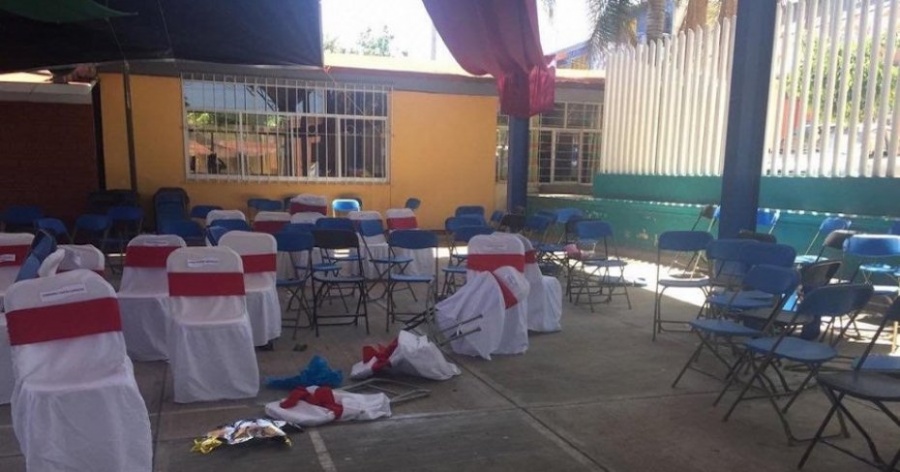 Desatan balacera en kinder en plena graduación