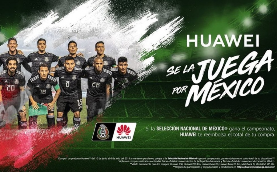 Huawei cumplirá apuesta de reembolso tras triunfo de México en Copa Oro