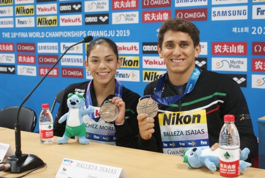 Mexicanos consiguen el bronce en Mundial de Natación