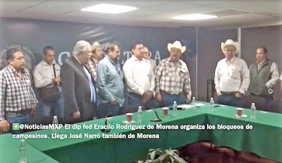 Morenistas respaldan bloqueos de campesinos en 14 entidades