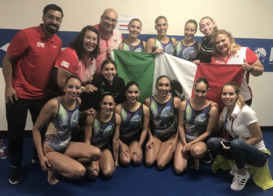 Equipo mexicano culmina en décimo sitio en natación artística de Mundiales