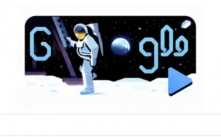 Doodle recrea llegada del hombre a la Luna