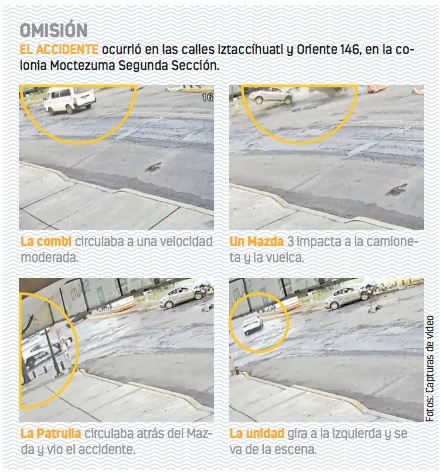 Agentes de SSC ignoran choque y a lesionados