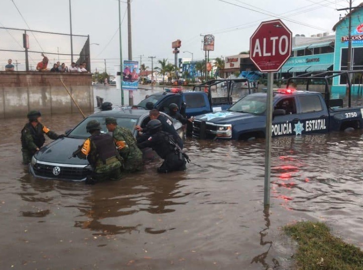 Sedena activa Plan DN-III, por lluvias en Mazatlán