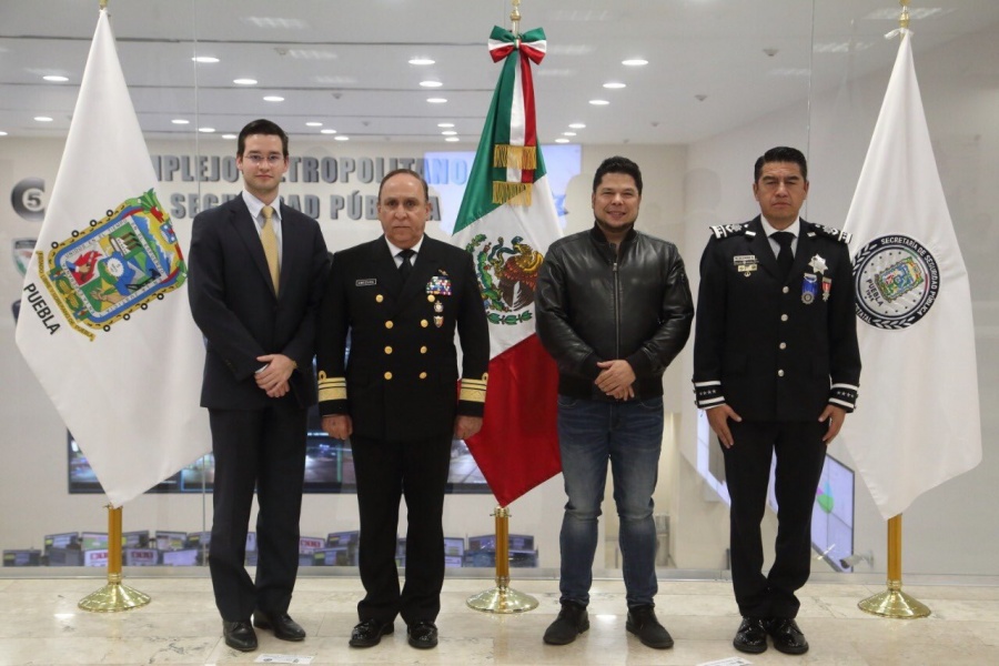 Realizan cambio de mando en Seguridad Pública de Puebla