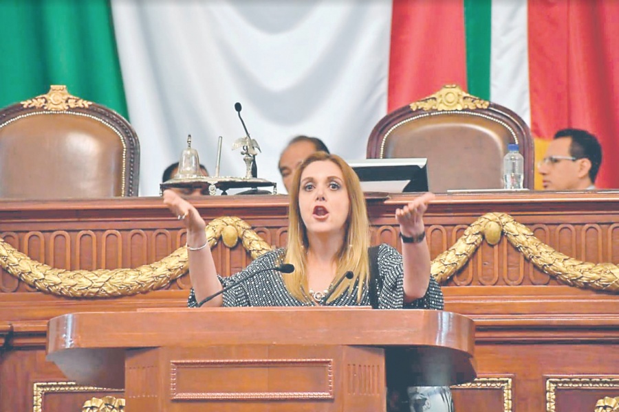 Inédito, una vecina toma Tribuna del Congreso