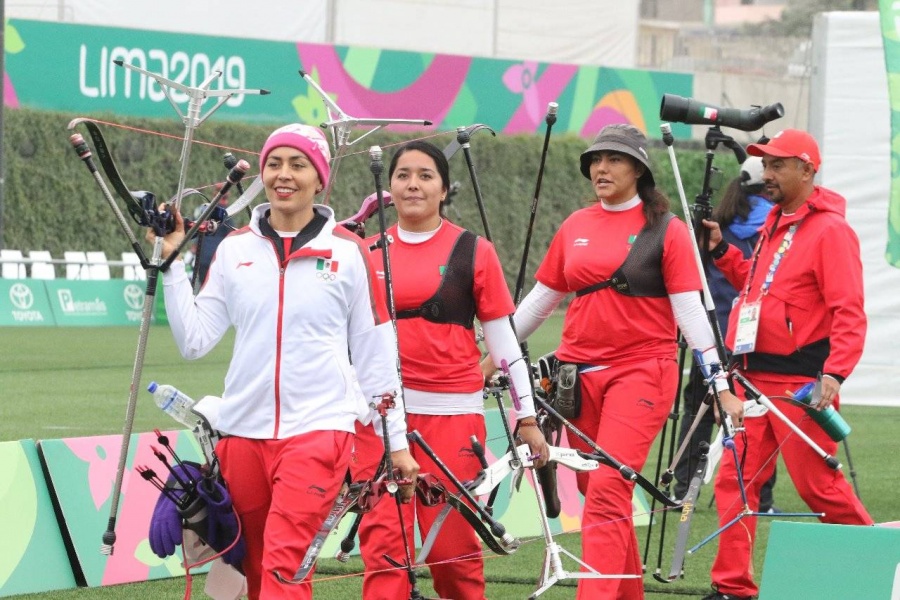 Equipo femenil de arco recurvo se queda con plata en Panamericanos