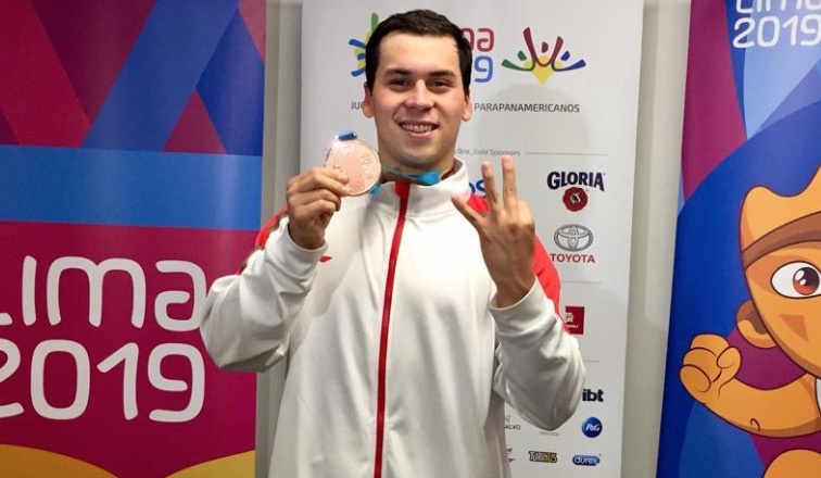Lima 2019: Ricardo Vargas gana bronce en mil 500 metros de natación