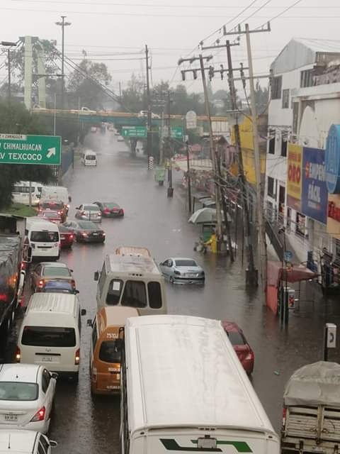 Alcaldía Iztapalapa, afectada por las lluvias de este viernes