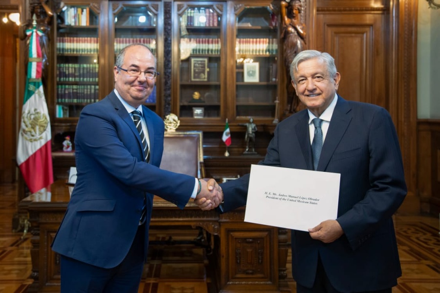 Recibe López Obrador cartas credenciales de nuevo Embajador de Israel