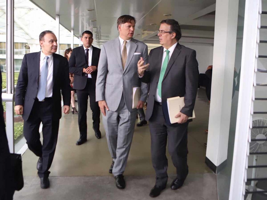 Ebrard y Durazo sostienen reunión con el nuevo embajador de EU en México