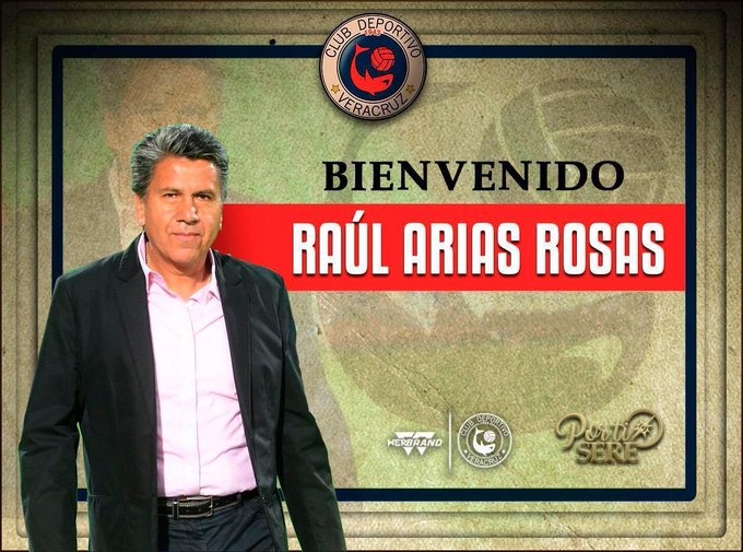 Raúl Arias, nuevo director técnico del Veracruz