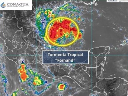 Tormenta tropical “Fernand” se forma en costas de Tamaulipas